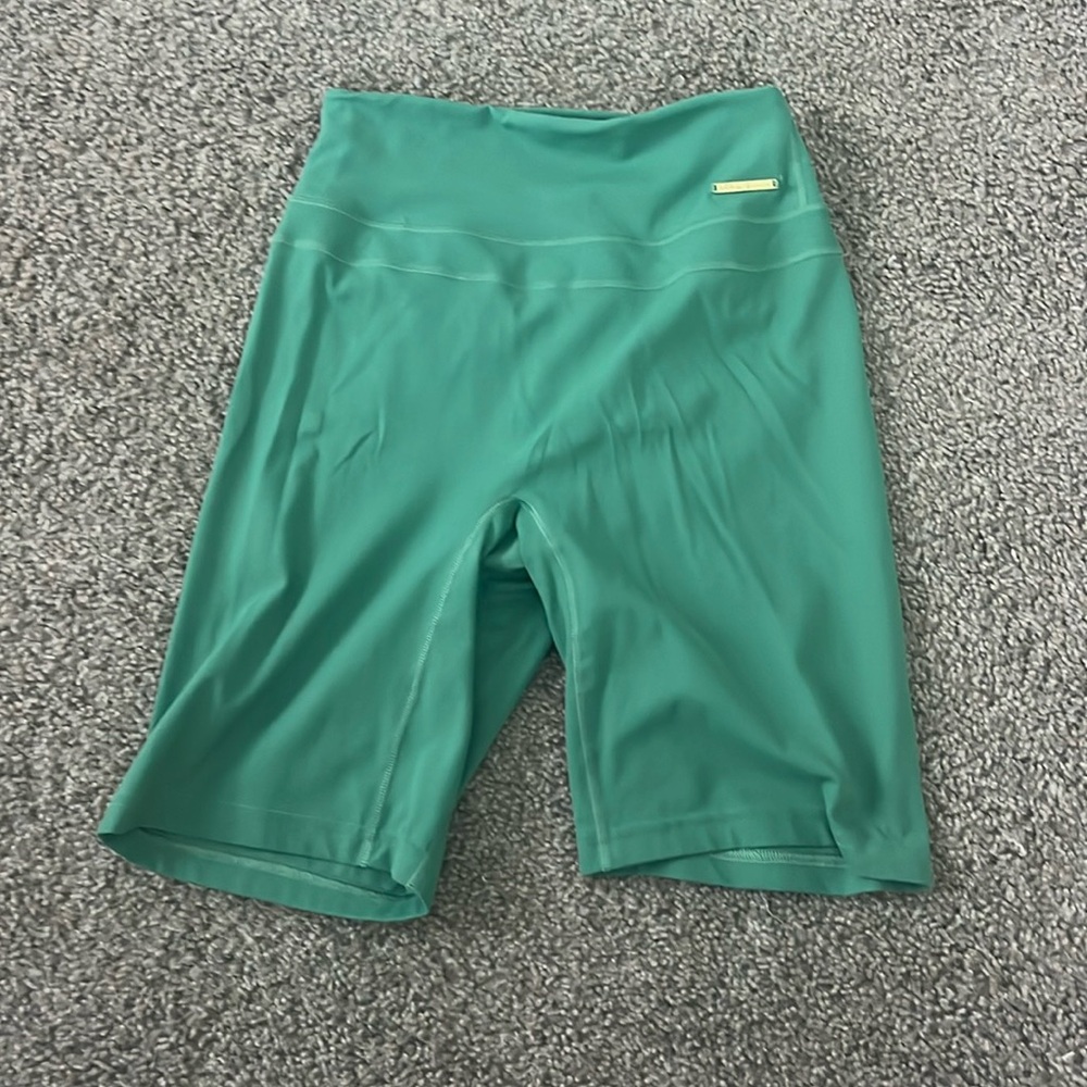 Gymshark green biker shorts
